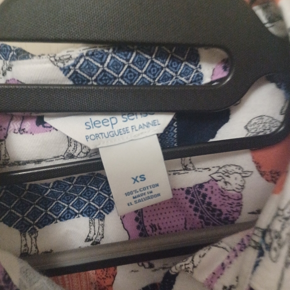 Sleepsense Sheep Portuguese Flannel Pajamas Sz XS - Picture 3 of 4